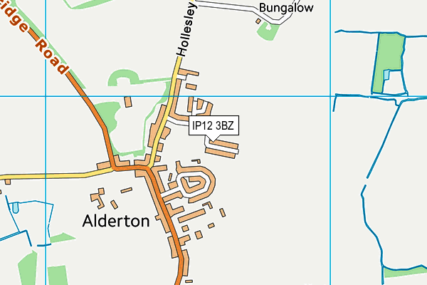 Alderton Recreation Ground map (IP12 3BZ) - OS VectorMap District (Ordnance Survey)