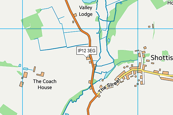 IP12 3EG map - OS VectorMap District (Ordnance Survey)