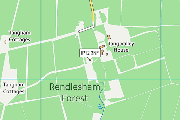 Rendlesham Forest Centre map (IP12 3NF) - OS VectorMap District (Ordnance Survey)