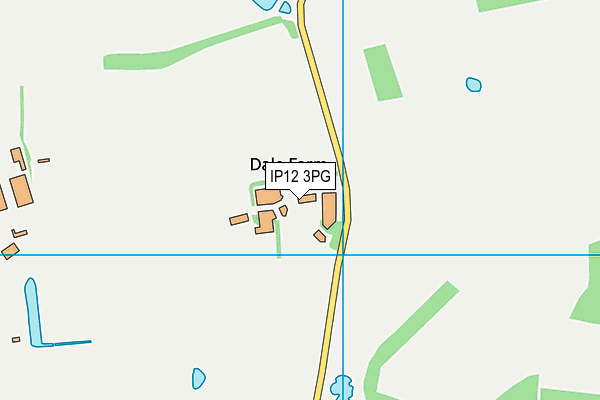 IP12 3PG map - OS VectorMap District (Ordnance Survey)