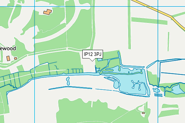 IP12 3PJ map - OS VectorMap District (Ordnance Survey)