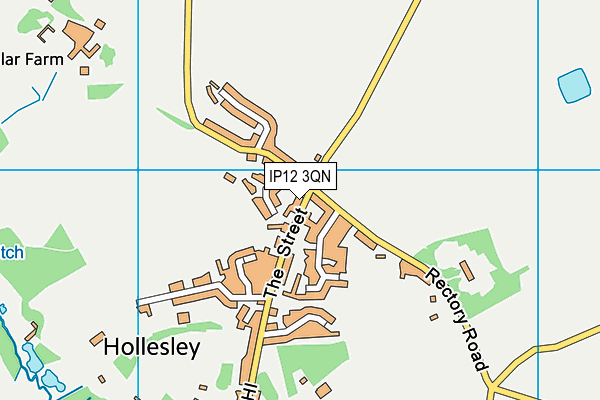 IP12 3QN map - OS VectorMap District (Ordnance Survey)