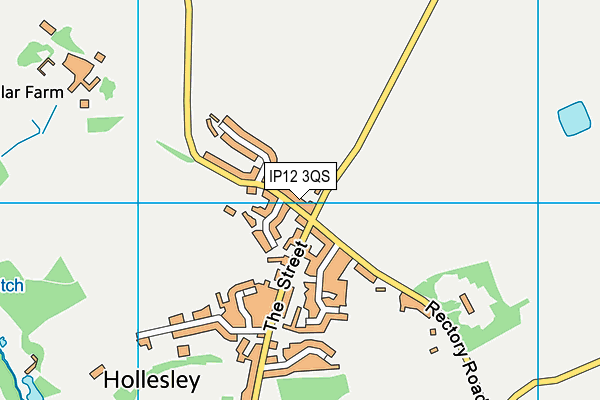 IP12 3QS map - OS VectorMap District (Ordnance Survey)