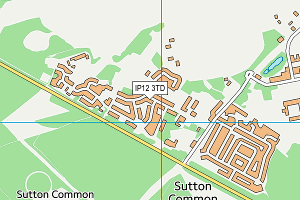 Sandlings Primary School map (IP12 3TD) - OS VectorMap District (Ordnance Survey)