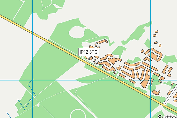 IP12 3TG map - OS VectorMap District (Ordnance Survey)