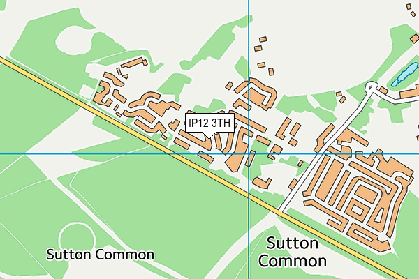 IP12 3TH map - OS VectorMap District (Ordnance Survey)