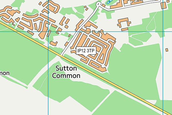 IP12 3TP map - OS VectorMap District (Ordnance Survey)