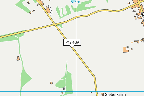 IP12 4GA map - OS VectorMap District (Ordnance Survey)