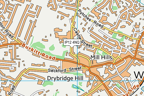 IP12 4NQ map - OS VectorMap District (Ordnance Survey)