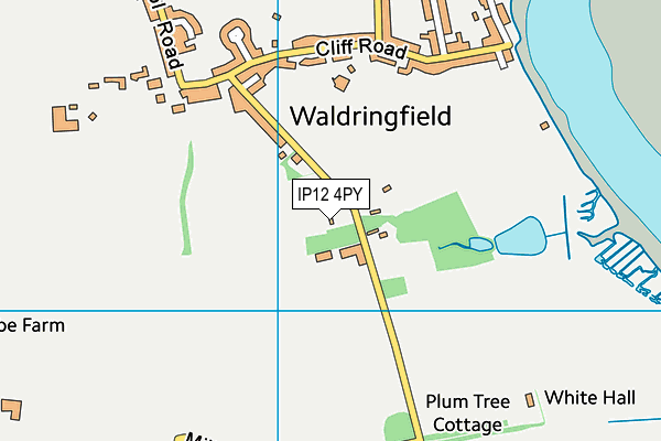 IP12 4PY map - OS VectorMap District (Ordnance Survey)