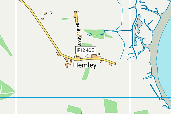 IP12 4QE map - OS VectorMap District (Ordnance Survey)