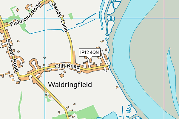 IP12 4QN map - OS VectorMap District (Ordnance Survey)