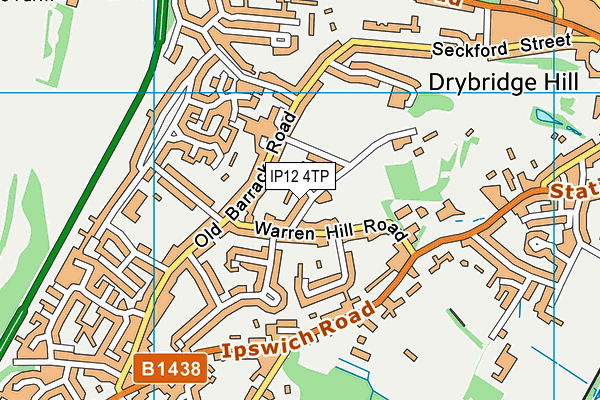 IP12 4TP map - OS VectorMap District (Ordnance Survey)