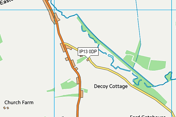 IP13 0DP map - OS VectorMap District (Ordnance Survey)