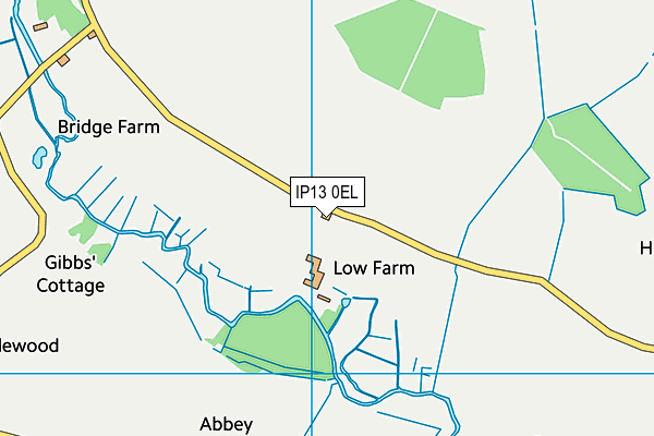 IP13 0EL map - OS VectorMap District (Ordnance Survey)