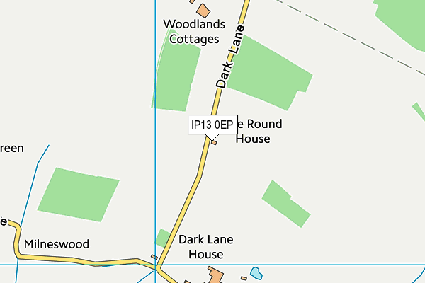 IP13 0EP map - OS VectorMap District (Ordnance Survey)