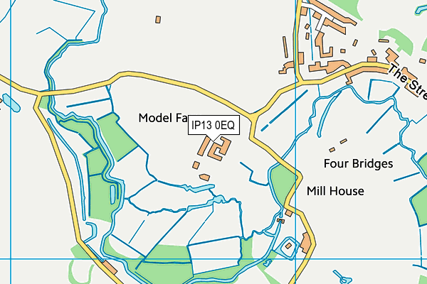 IP13 0EQ map - OS VectorMap District (Ordnance Survey)