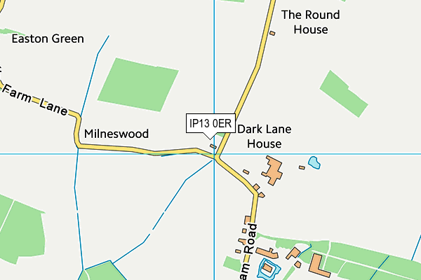 IP13 0ER map - OS VectorMap District (Ordnance Survey)