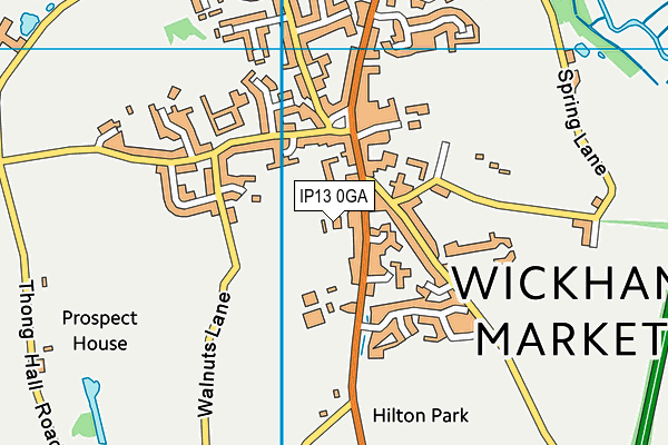 IP13 0GA map - OS VectorMap District (Ordnance Survey)