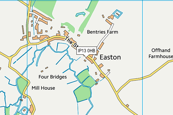 IP13 0HB map - OS VectorMap District (Ordnance Survey)