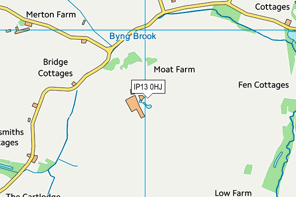 IP13 0HJ map - OS VectorMap District (Ordnance Survey)