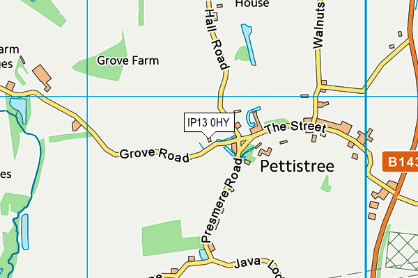 IP13 0HY map - OS VectorMap District (Ordnance Survey)