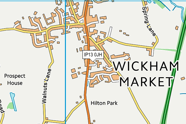 IP13 0JH map - OS VectorMap District (Ordnance Survey)