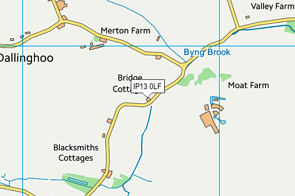 IP13 0LF map - OS VectorMap District (Ordnance Survey)