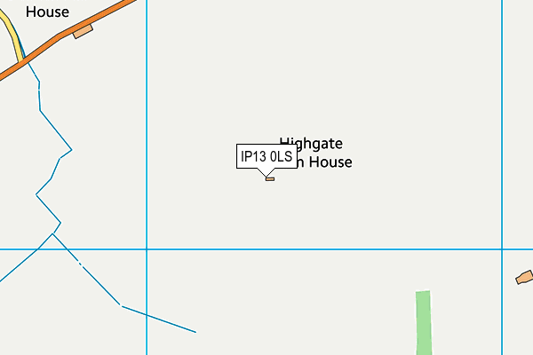 IP13 0LS map - OS VectorMap District (Ordnance Survey)