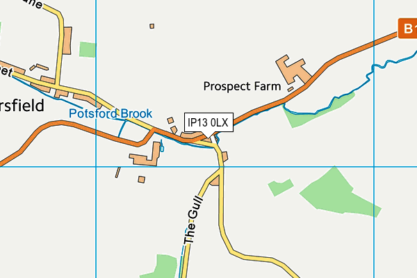 IP13 0LX map - OS VectorMap District (Ordnance Survey)