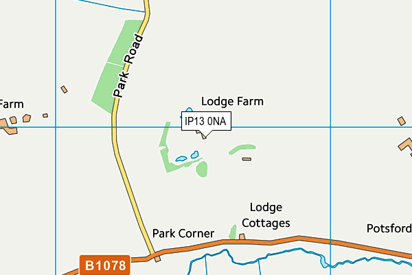 IP13 0NA map - OS VectorMap District (Ordnance Survey)