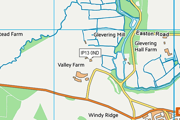 IP13 0ND map - OS VectorMap District (Ordnance Survey)