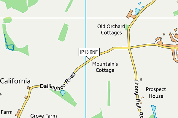 IP13 0NF map - OS VectorMap District (Ordnance Survey)