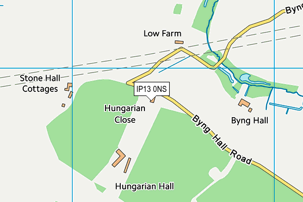 IP13 0NS map - OS VectorMap District (Ordnance Survey)