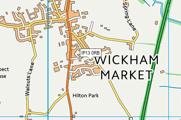 IP13 0RB map - OS VectorMap District (Ordnance Survey)