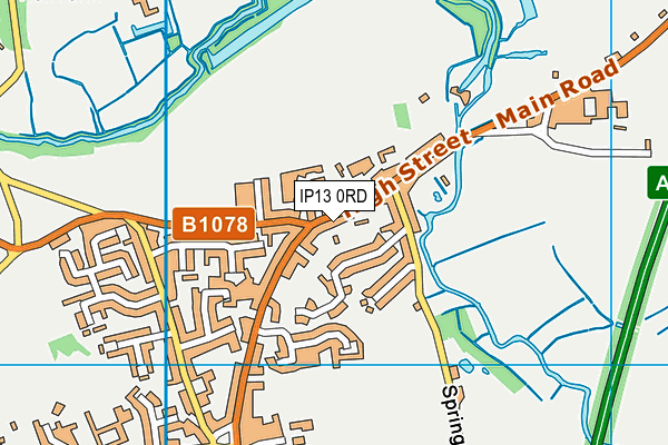 IP13 0RD map - OS VectorMap District (Ordnance Survey)