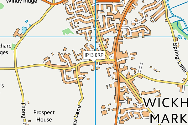 IP13 0RP map - OS VectorMap District (Ordnance Survey)
