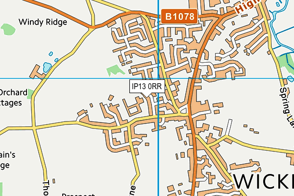 IP13 0RR map - OS VectorMap District (Ordnance Survey)