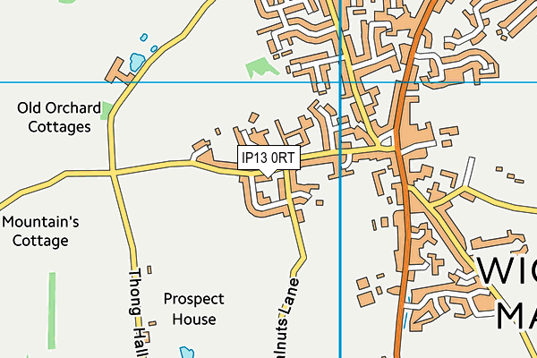 IP13 0RT map - OS VectorMap District (Ordnance Survey)
