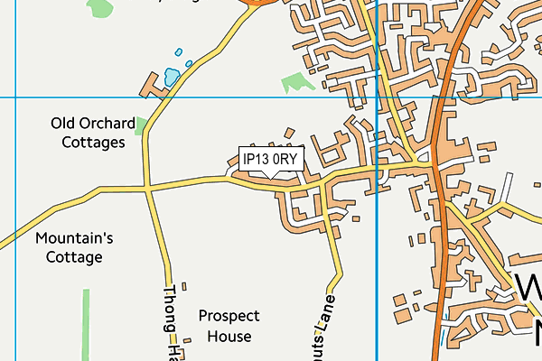 IP13 0RY map - OS VectorMap District (Ordnance Survey)