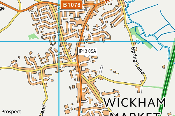 Map of WICKHAM MARKET DENTAL PRACTICE LIMITED at district scale