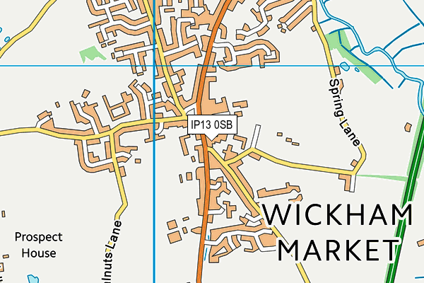 IP13 0SB map - OS VectorMap District (Ordnance Survey)