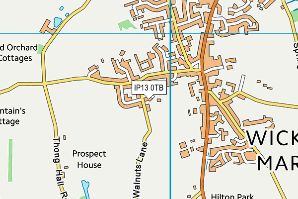 IP13 0TB map - OS VectorMap District (Ordnance Survey)