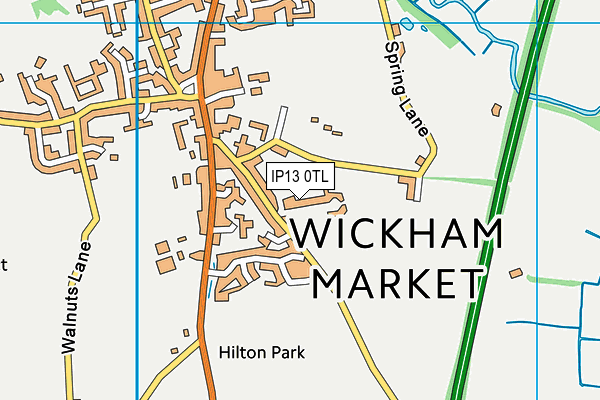 IP13 0TL map - OS VectorMap District (Ordnance Survey)