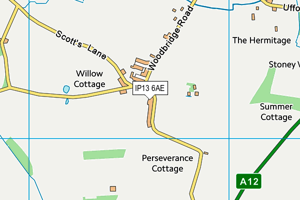 IP13 6AE map - OS VectorMap District (Ordnance Survey)