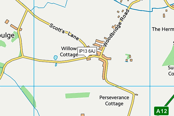 IP13 6AJ map - OS VectorMap District (Ordnance Survey)