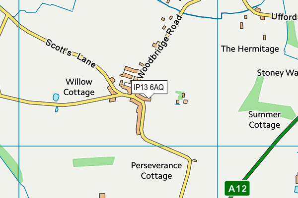 IP13 6AQ map - OS VectorMap District (Ordnance Survey)