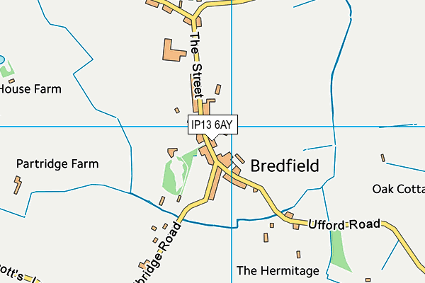 IP13 6AY map - OS VectorMap District (Ordnance Survey)