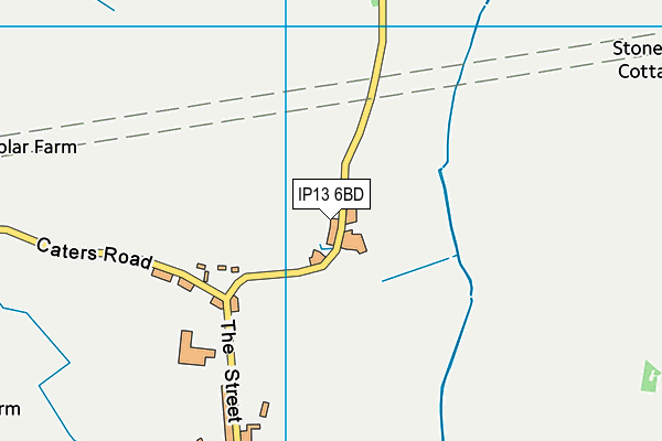 IP13 6BD map - OS VectorMap District (Ordnance Survey)