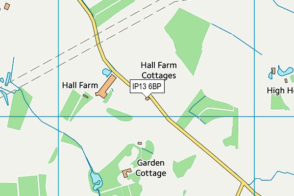 IP13 6BP map - OS VectorMap District (Ordnance Survey)